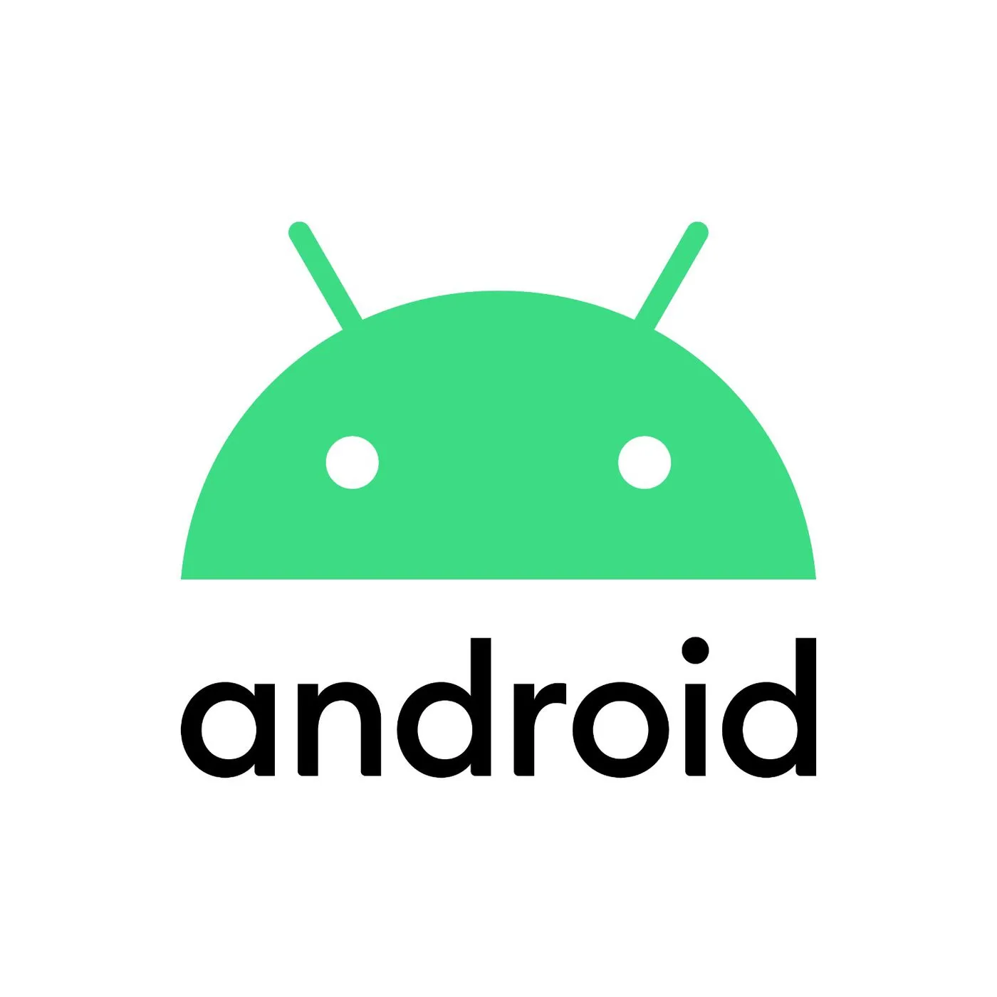Android logo with "android" written below it
